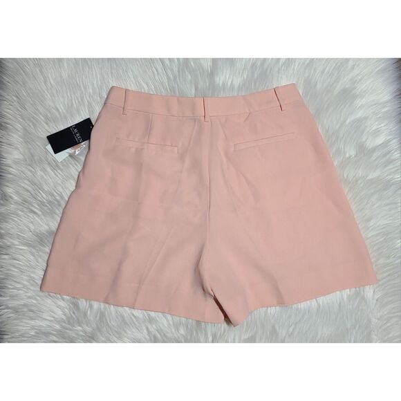 NWT|Lauren Ralph Lauren Pleated Georgette Shorts, Pale Pink, 6 - Picture 6 of 12